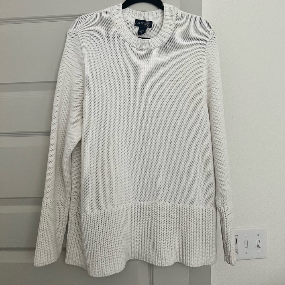 Venezia Jeans White Knit Sweater Size 14/16